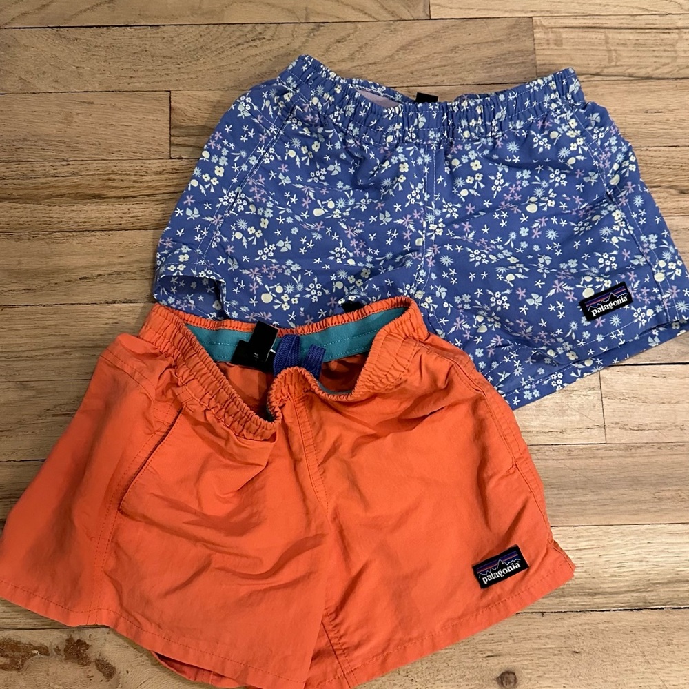 TWO kids Patagonia shorts